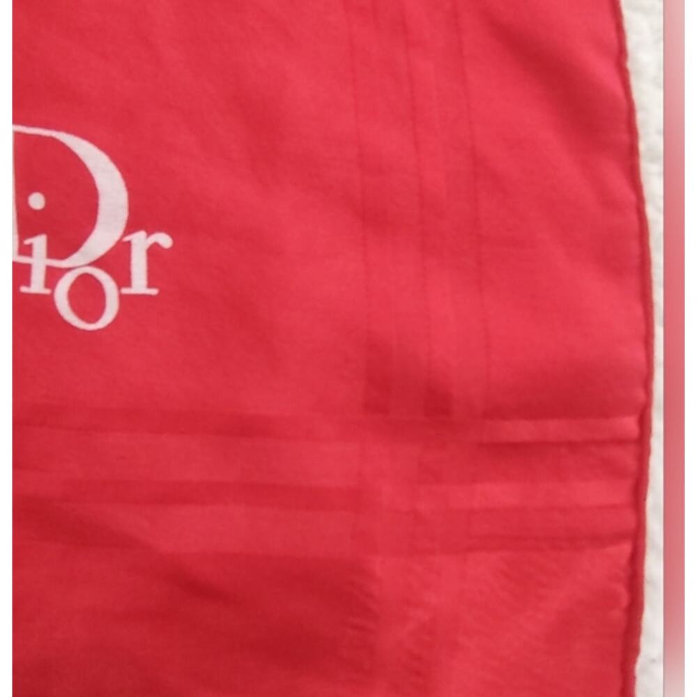 Dior vintage silk logo scarf 27" - Picture 5 of 5